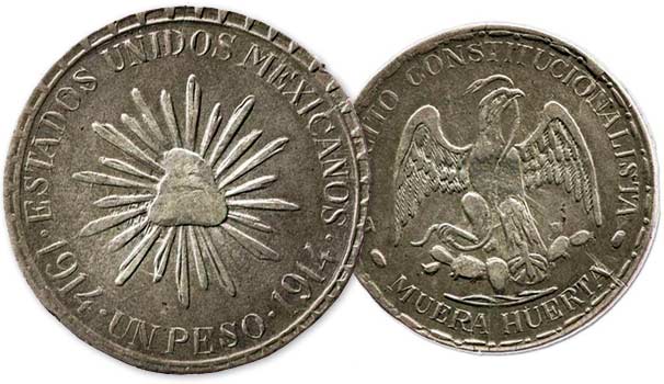 Moneda Mexicana Muera Huerta