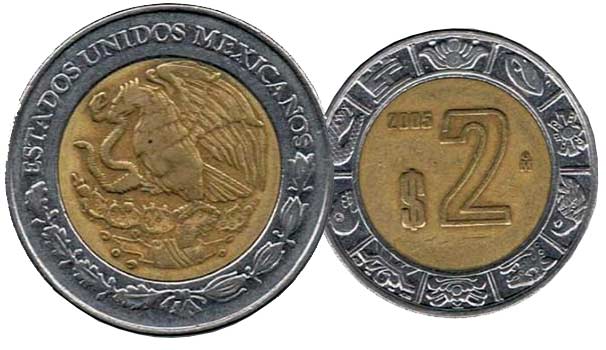 Moneda de 2 pesos Nuevos Pesos