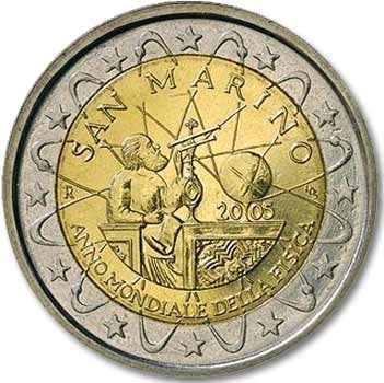 2 euro coin Galileu Galilei