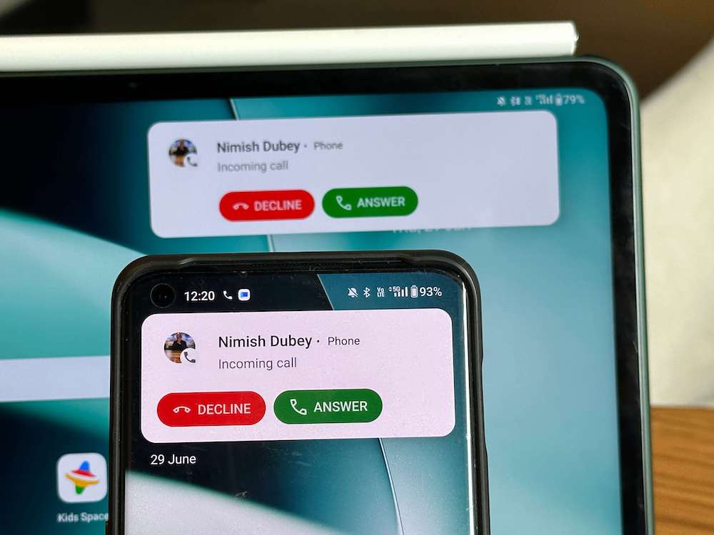 take calls and messages on oneplus pad