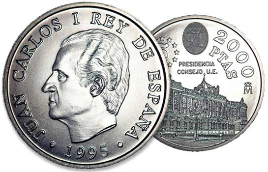 Moneda de 2000 pesetas de 1995