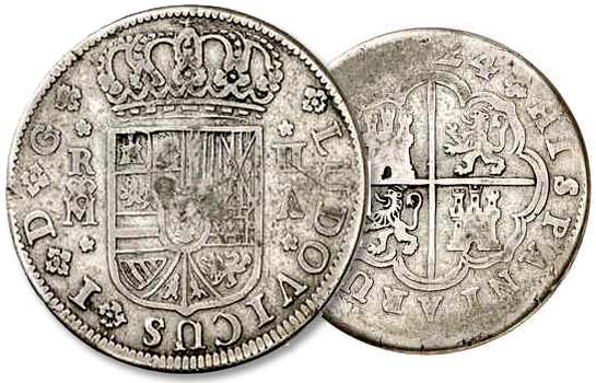 Moneda falsa de epoca Luis I
