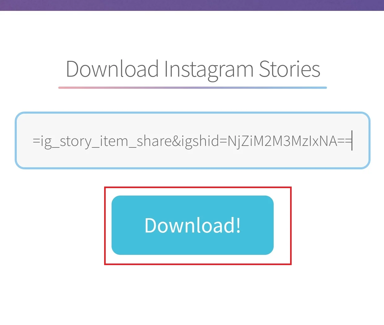 story save download