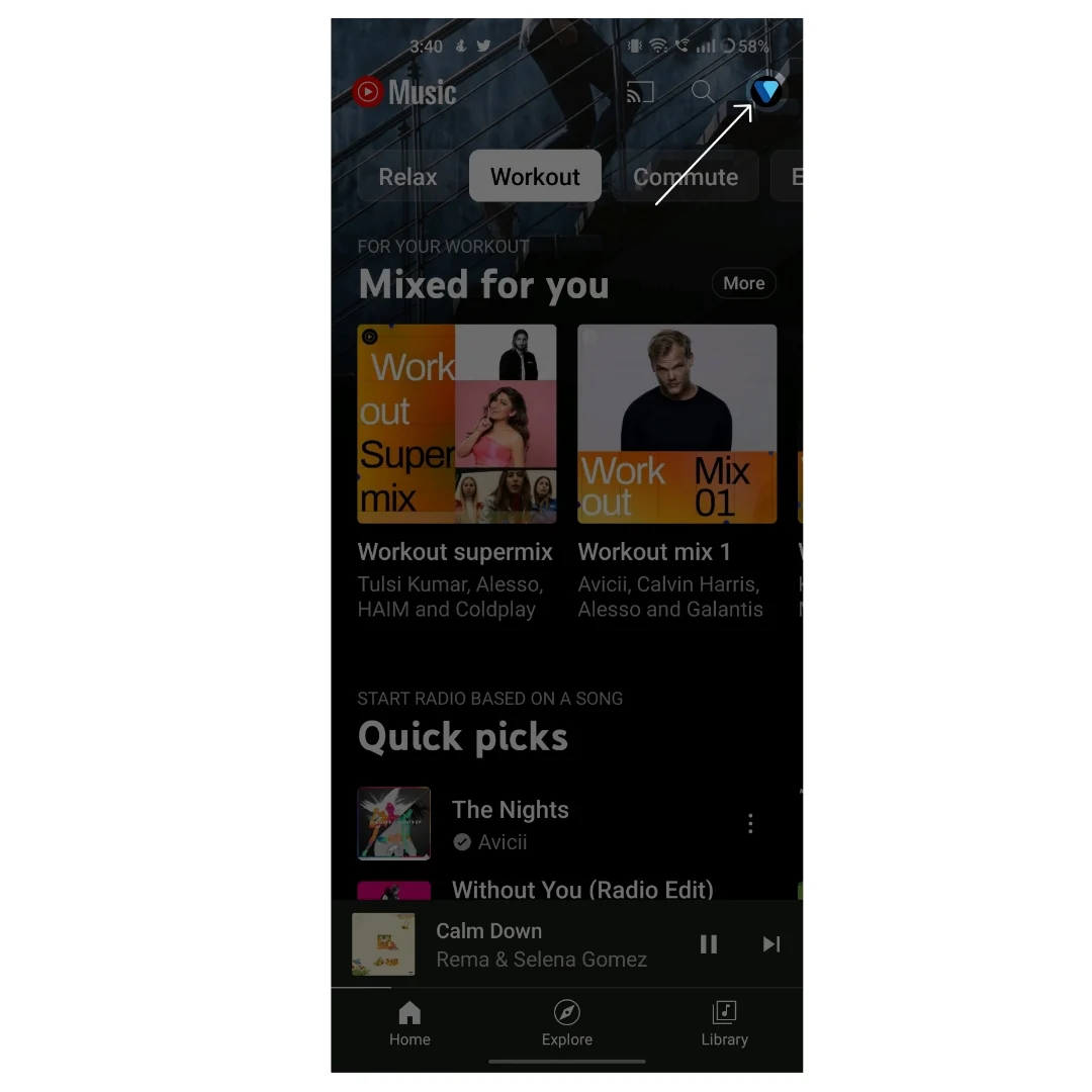 youtube music profile picture