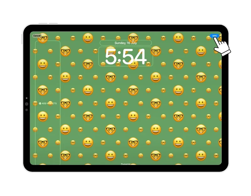 add emoji wallpaper