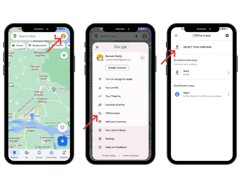 google maps download tutorial