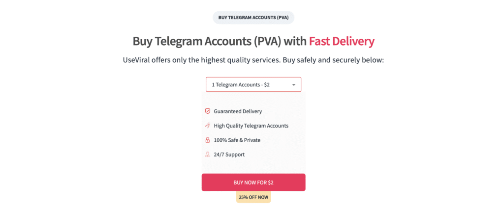 PVA verified Telegram Accounts