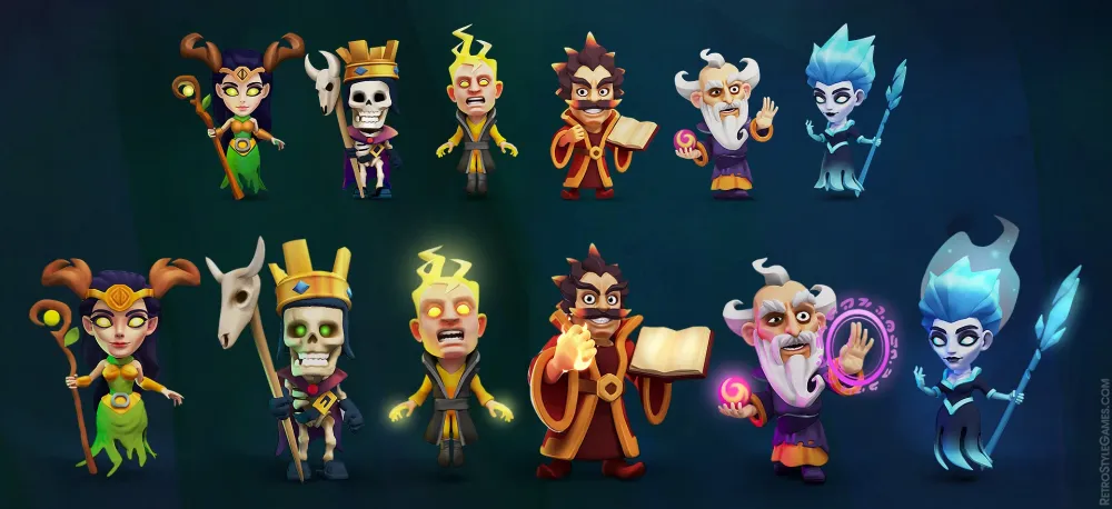 Foglio di personaggi mobili 3d nello stile di Clash Royale.jpg