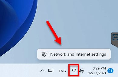 Network & Internet settings