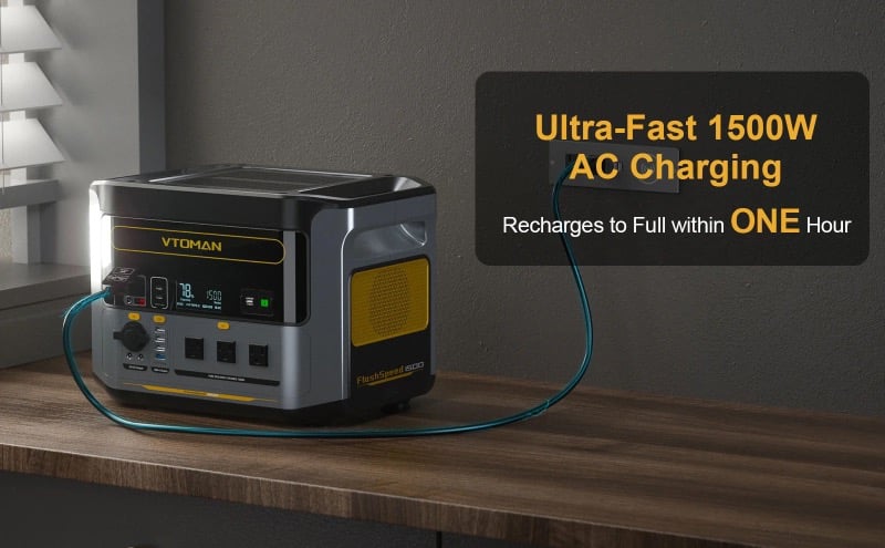 vtoman flashspeed 1500 charging