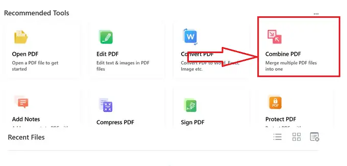 Combinar icono de PDF