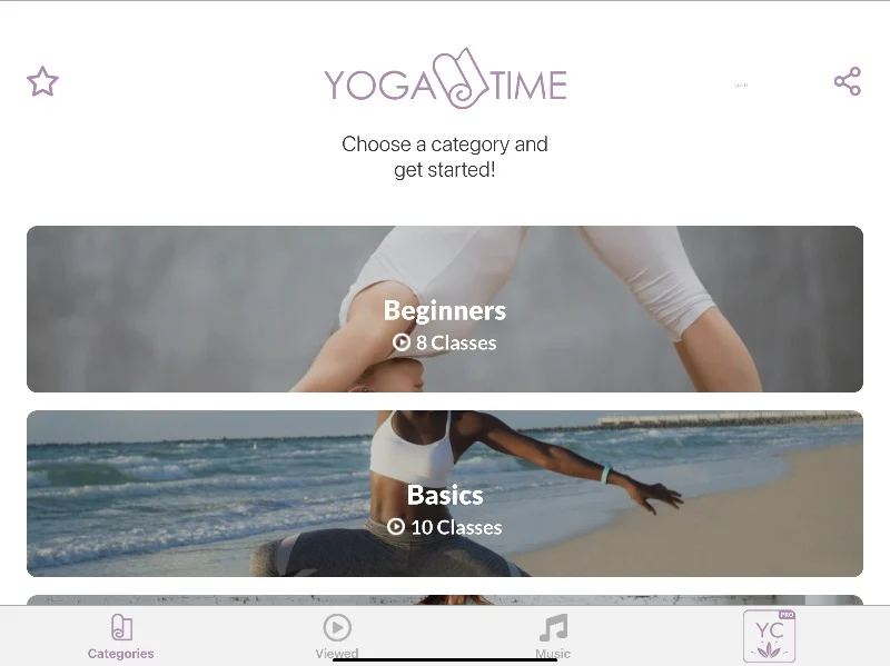 simple yoga app