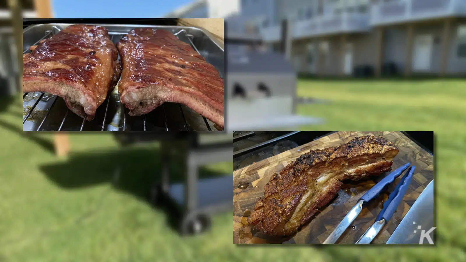 Auf einem Yoder-Pelletgrill zubereitetes Fleisch