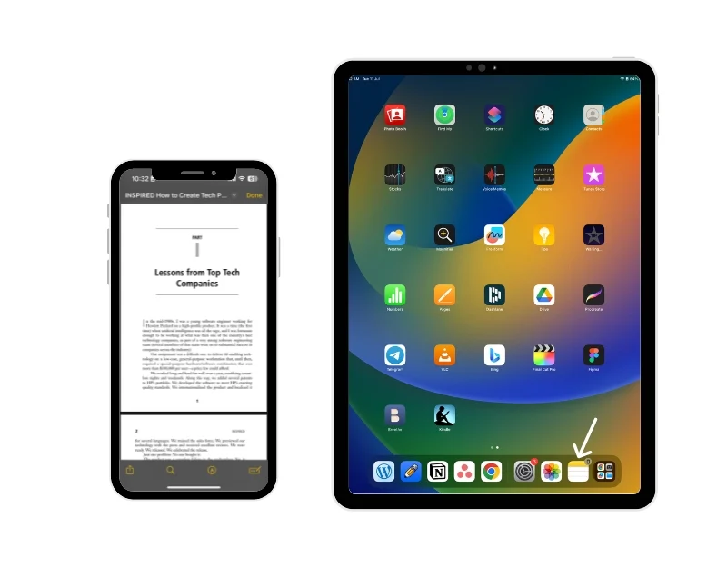 apple notes app switch to ipad from iphone