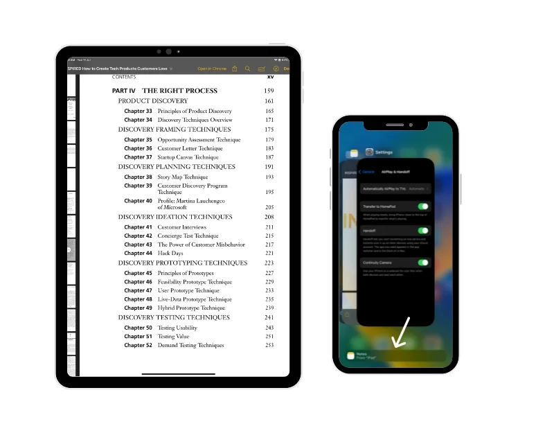 apple notes app switch from ipad to iphone