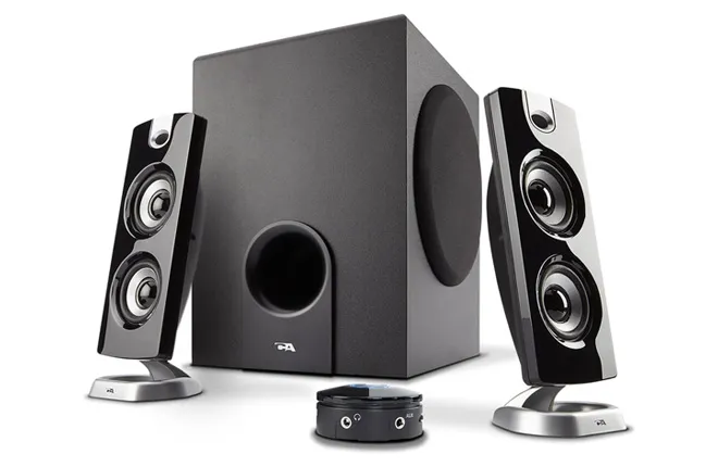 Système audio avec haut-parleurs Cyber ​​Acoustics CA-3602FFP 2.1