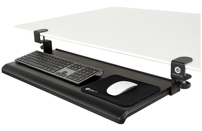 Plateau pour clavier extra large sous le bureau ErgoActive