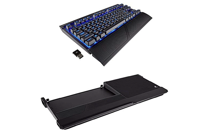 Corsair K63 คีย์บอร์ดเกมกลไร้สายพร้อม Lapboard