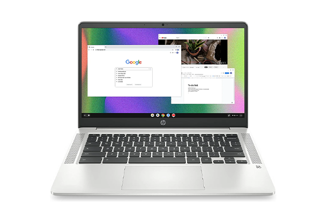 Ноутбук HP Chromebook с диагональю 14 дюймов и разрешением HD