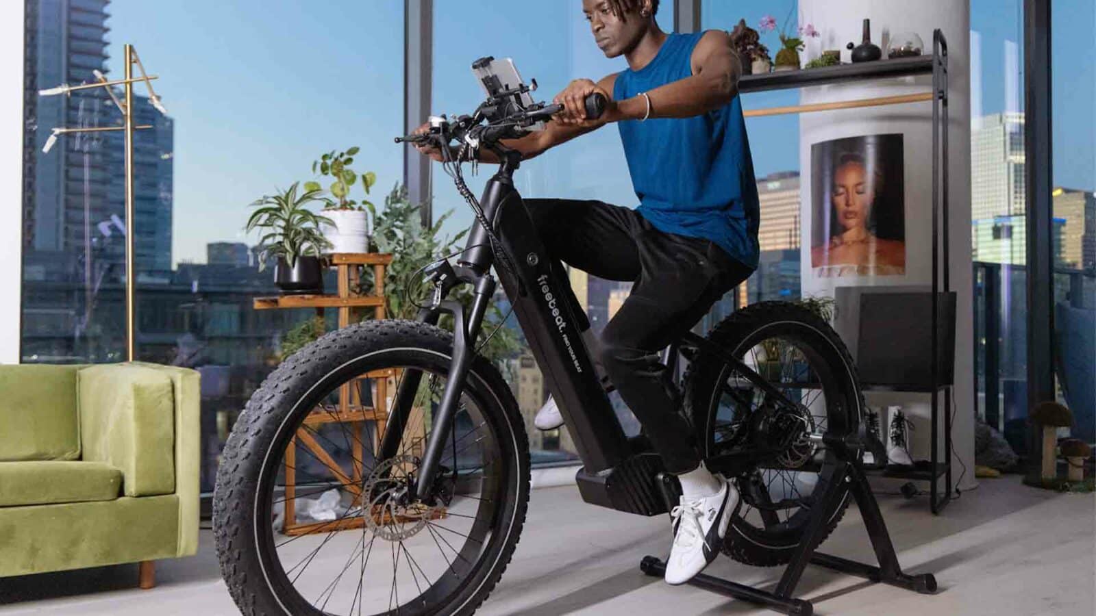 vélo électrique freebeat Morphrover à l'intérieur