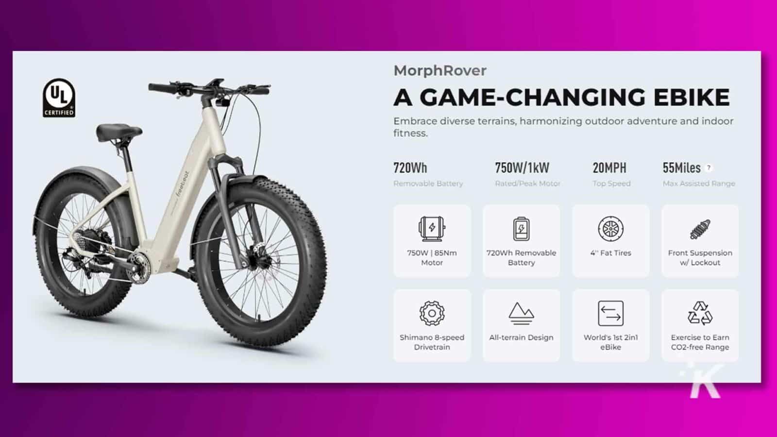 Freebeat Morphrover E-Bike-Spezifikationen