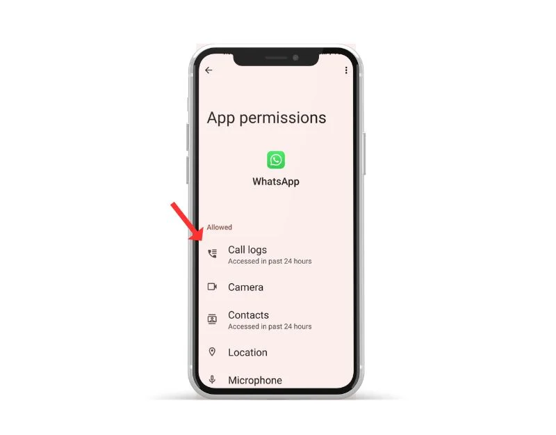 image showing whatsapp permissions