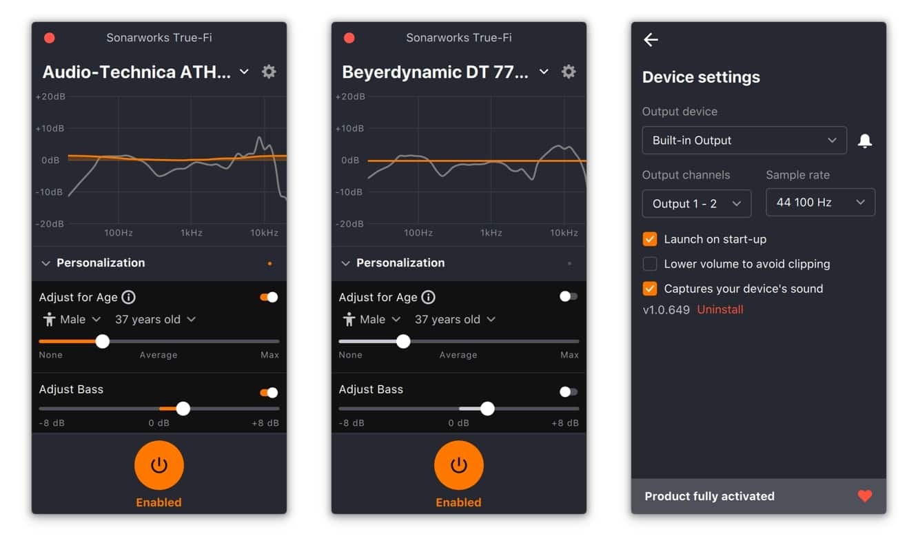 Examen: application de casque de référence Sonarworks True-Fi DSP