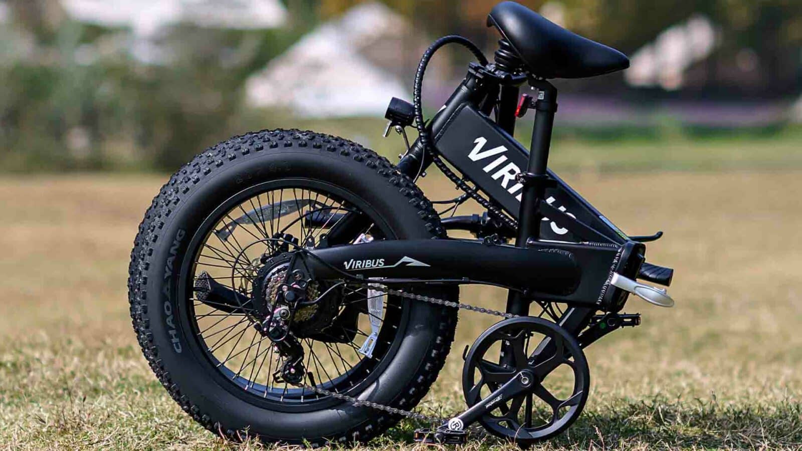 Bicicleta elétrica dobrável Viribus Getaway dobrada