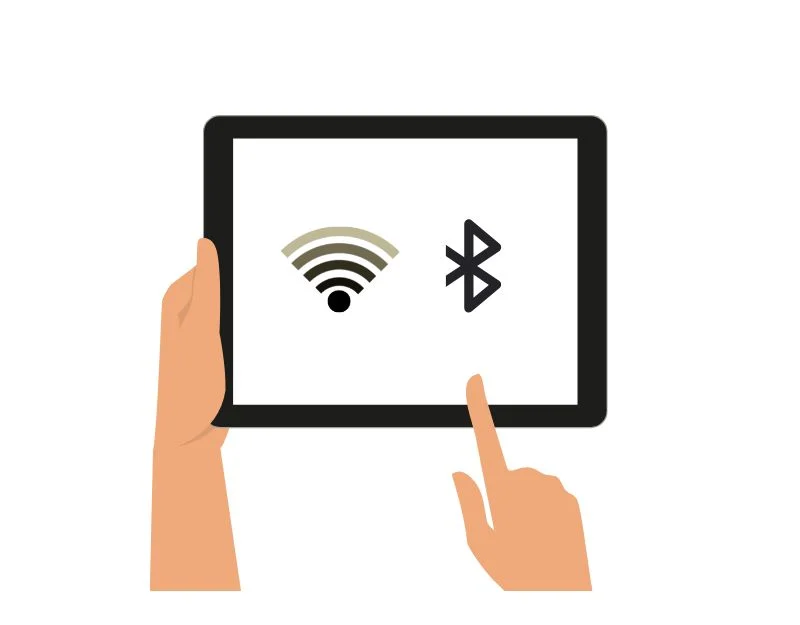 turn on bluetooth and wifi on ipad