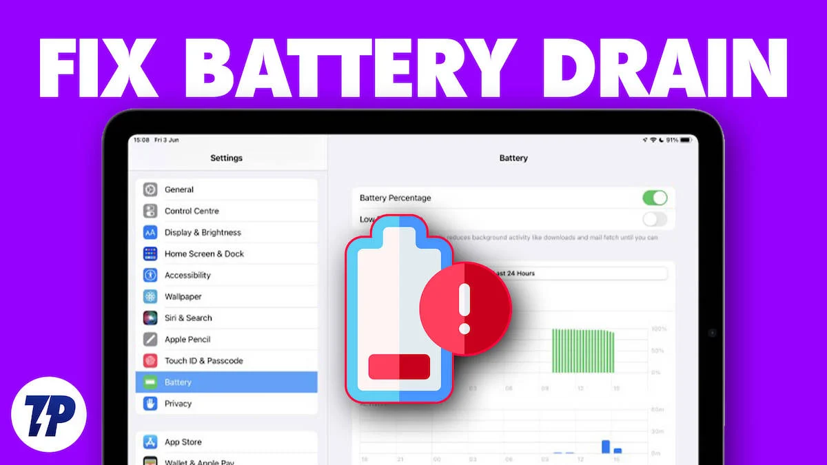 fix ipad battery draining issues