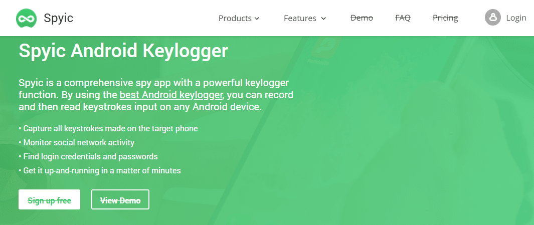 Spyic Keylogger Android