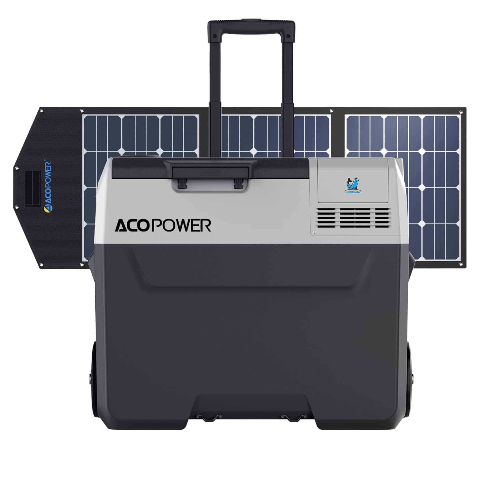 Acopower lioncooler pro portable solar fridge freezer, 42 quarts - with battery