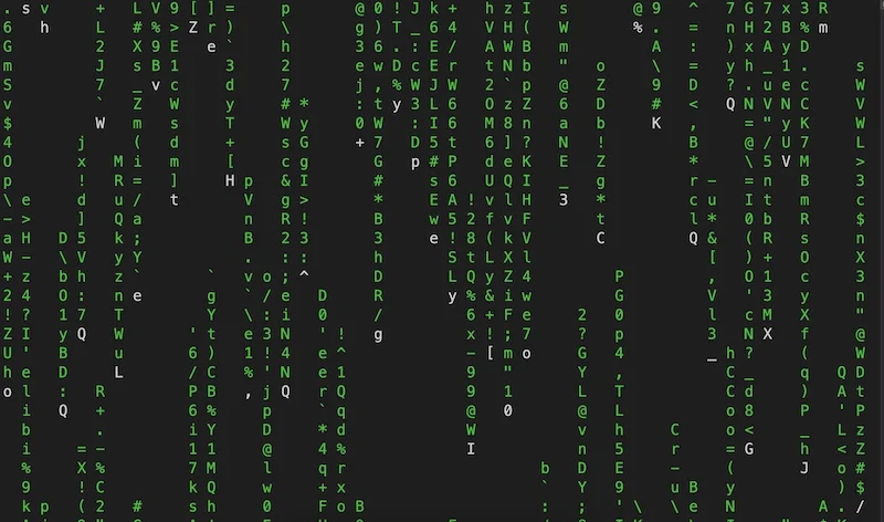 cmatrix screen