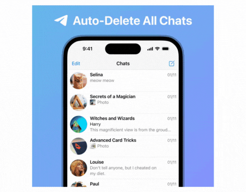 auto delete telegram messages