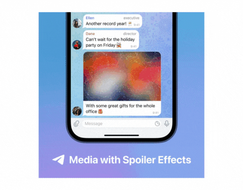 hide media when shared in the telegram app