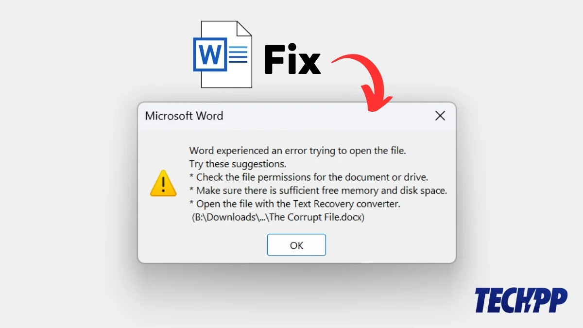 how to repair a corrupt ms word document