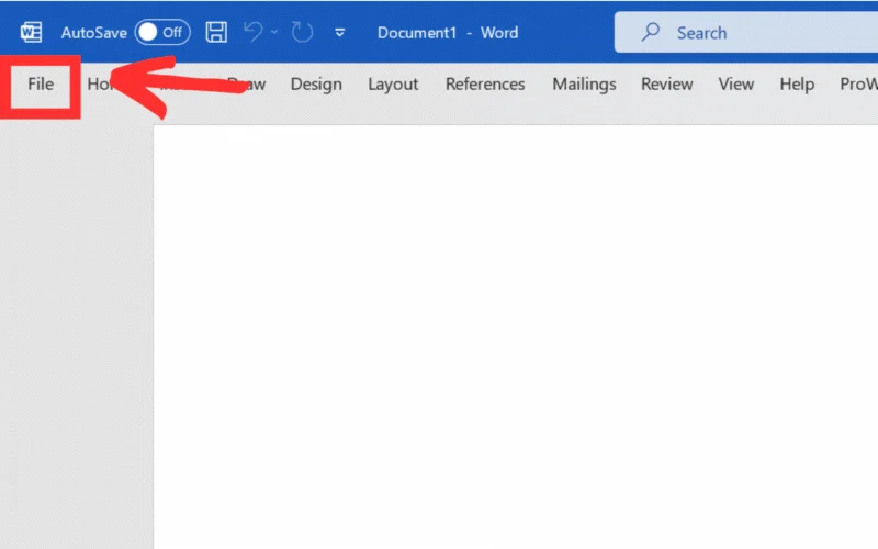 how to turn on auto recovery in ms word?