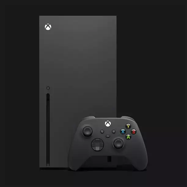 Xbox series x video game console, black