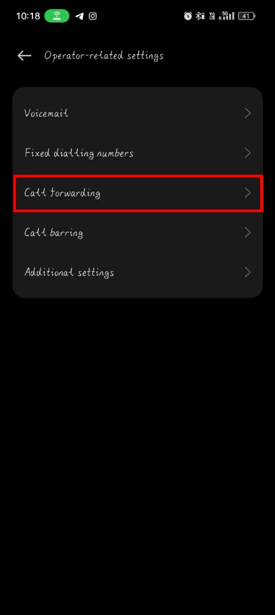 select call forwarding in oppo dialer