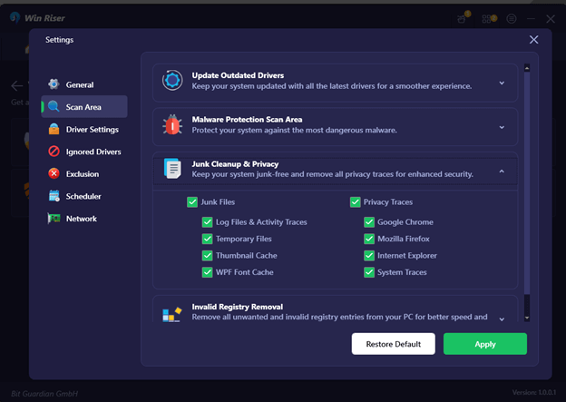 Customizable Scan Path