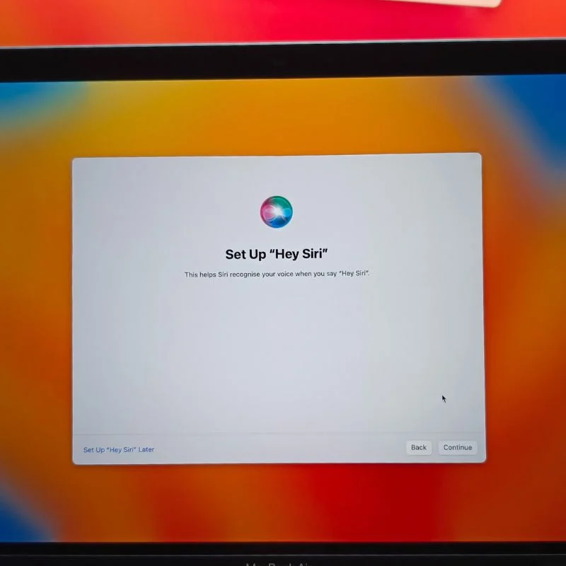 set up siri on new macbook