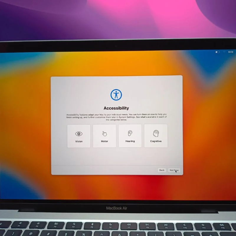 accessibility settings for new macbook