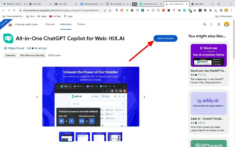 hix google chrome extension