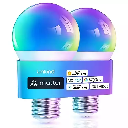 Linkind matter a19 smart light bulbs