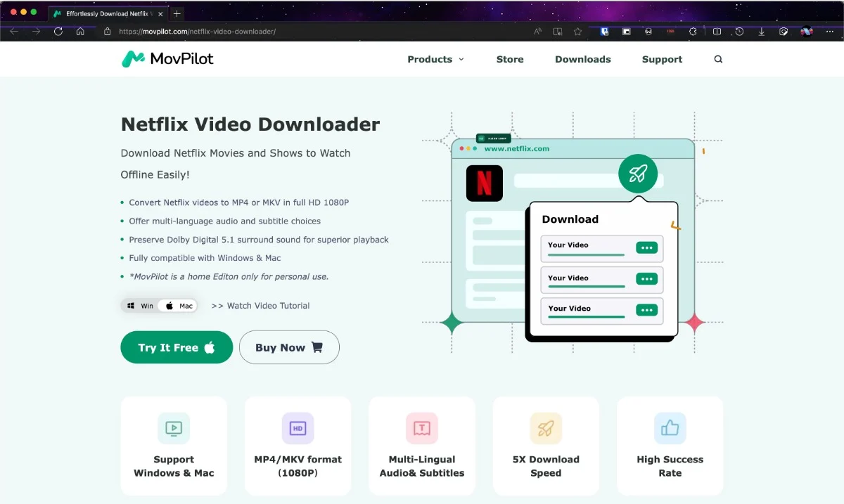 movpilot netflix video downloader