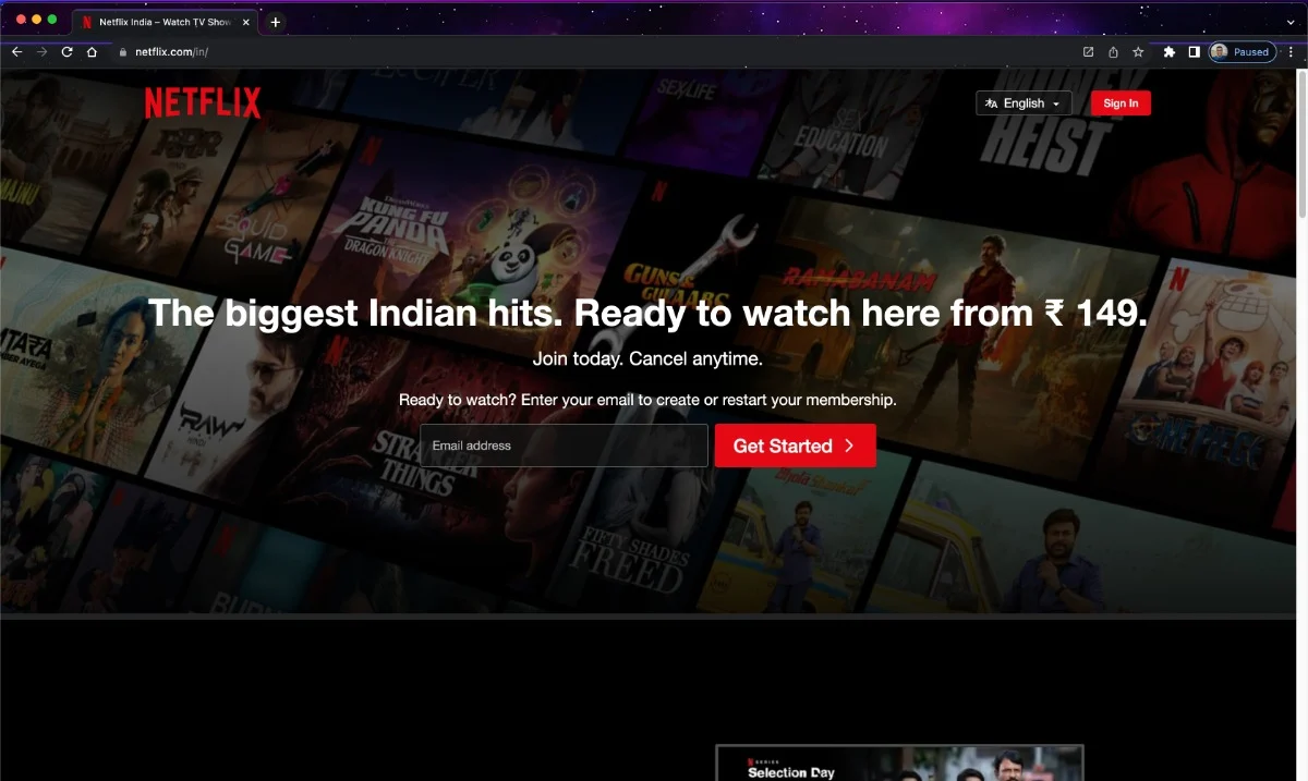 netflix website 