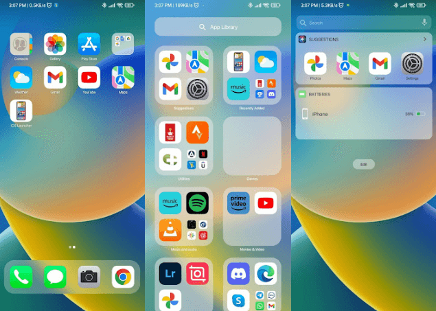 Launcher iOS 16