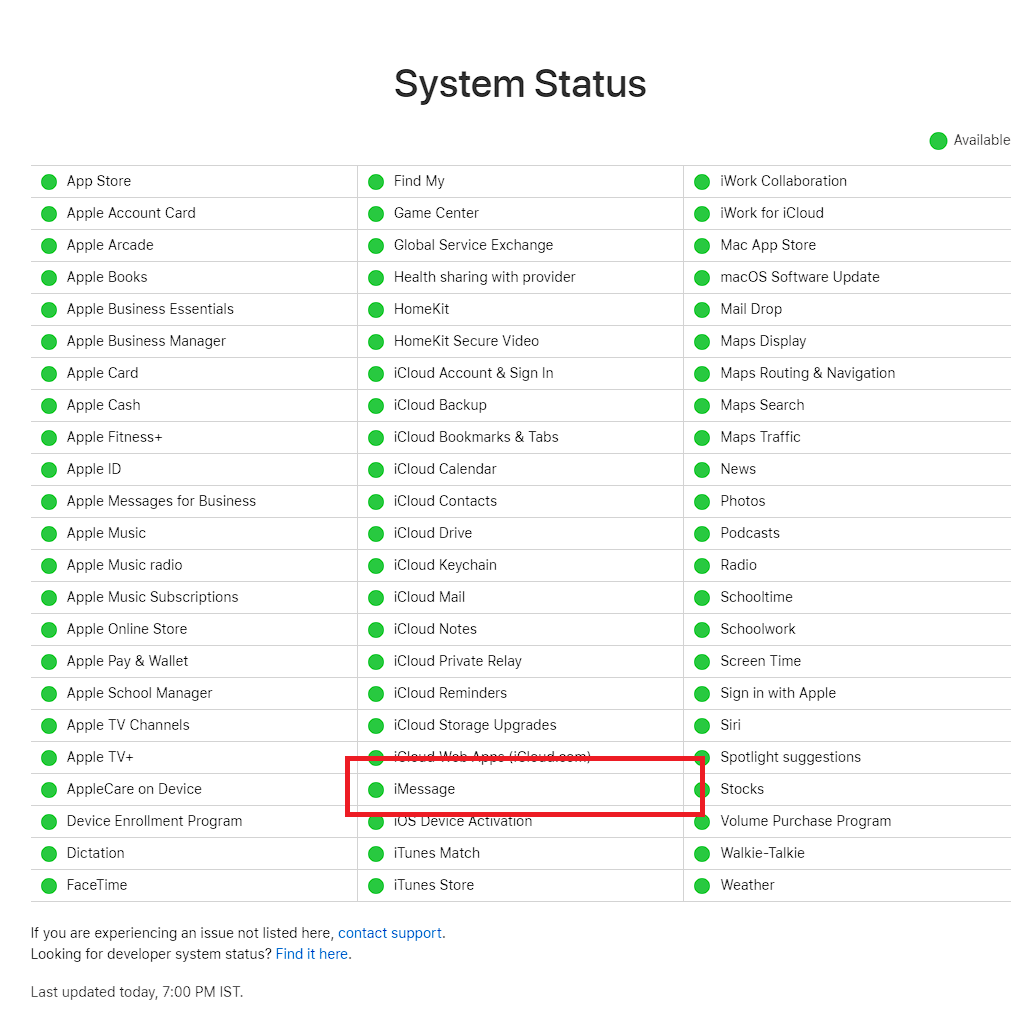 Systemstatus