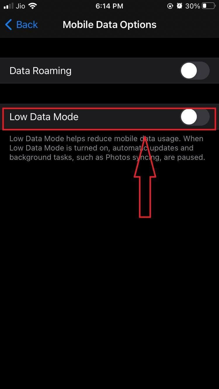 Low-Data-Modus