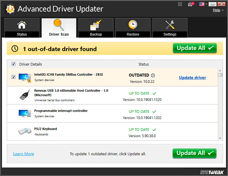 Aggiornamento avanzato dei driver